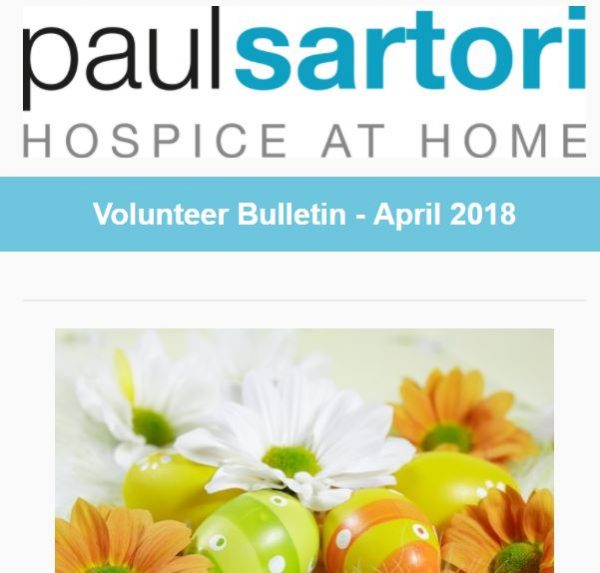 Paul Sartori Hospice at Home Volunteer Bulletin